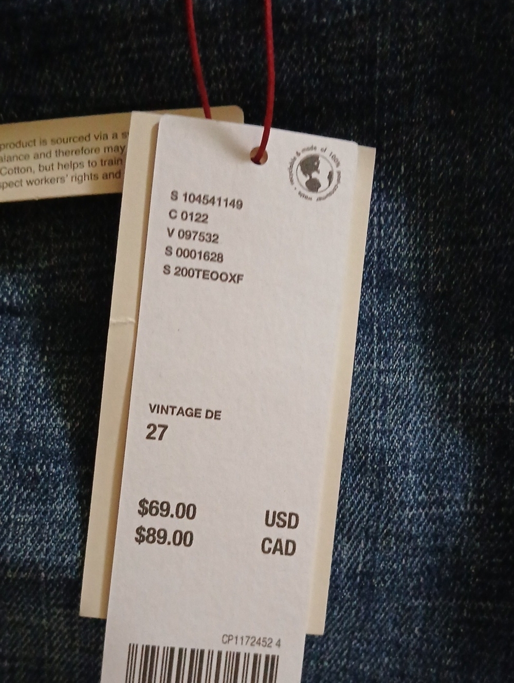 NWT BDG Teo Low-Rise Relaxed  Flare Leg Jeans Oxford Blue ■ Size 27 x 32 - Picture 9 of 15